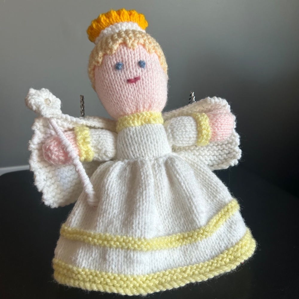 Handmade Knit Angel Doll